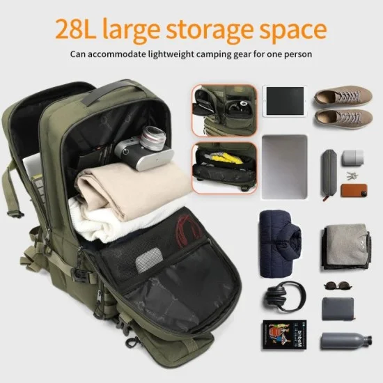 Tigerno Multifunctional Camping Backpack - Green